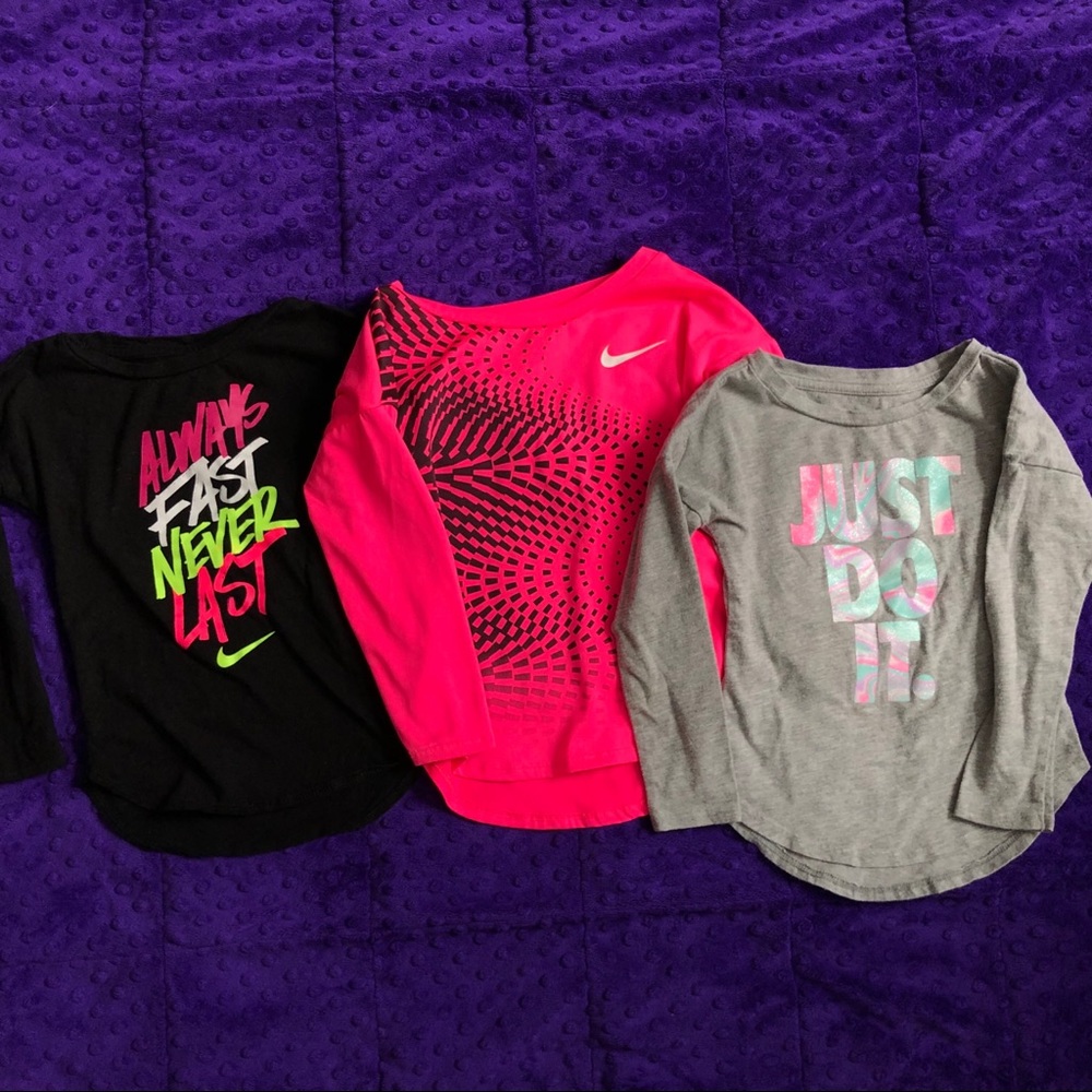 Lot of three Nike girls shirts, 3t